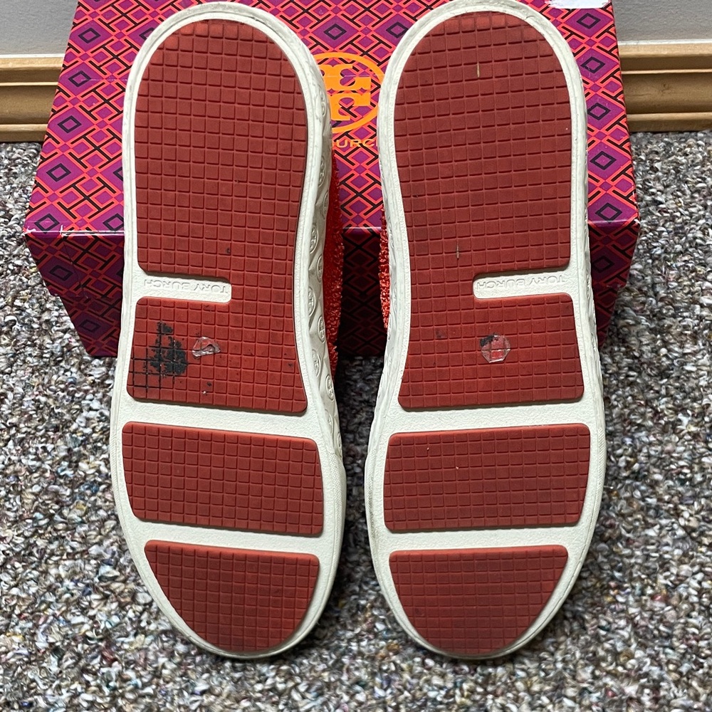 Tory Burch Orange Terry Slip-On - Picture 2 of 5